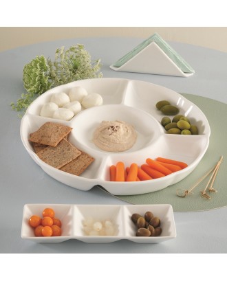 Platou pentru aperitiv cu 5 sectiuni, 31 cm, Convivio - SIMONA'S COOKSHOP